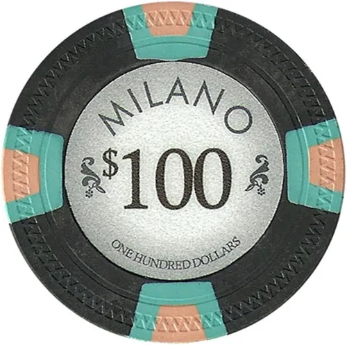 Miniatura 8 de Fichas de póquer Milano por Claysmith Gaming. Fichas de póquer de arcilla de calidad de casino en juegos de 25