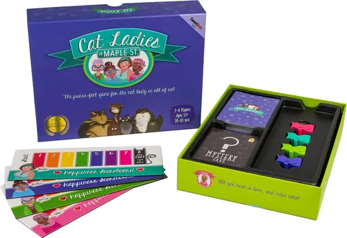 Miniatura 2 de Cat Ladies of Maple Street - ¡Nuevo! - Divertido juego de mesa familiar Juego de cartas de construcción de mazos Juegos de cartas para adultos