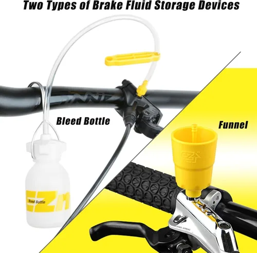 Miniatura 7 de TEKTRO - Kit de purga de frenos de bicicleta para Shimano, frenos de disco hidráulicos, juego de purga de frenos de bicicleta con aceite mineral