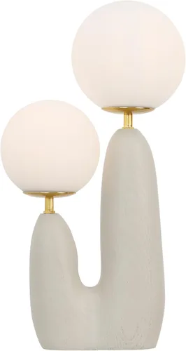 Miniatura 7 de JONATHAN Y JYL4065B Oda - Lámpara de mesa LED de cactus danés de 17.75 pulgadas con 2 luces de resina bohemia, hierro y vidrio esmerilado