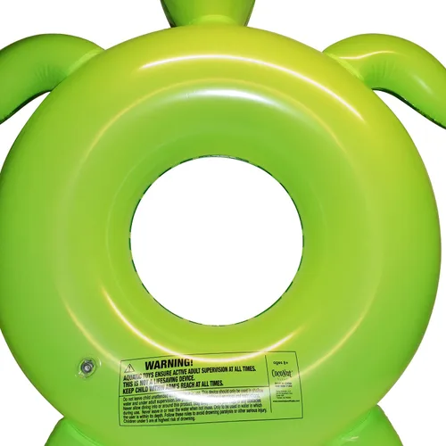 Miniatura 3 de Flotador de piscina de tortuga marina translúcida de coco para exteriores, anillo inflable para piscina, tubo de descanso duradero de larga duración