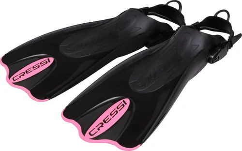 Miniatura 6 de Cressi Aletas cortas ajustables para adultos - Snorkeling Tacón abierto versátil para usar también descalzo - Palau SAF: Hecho en Italia