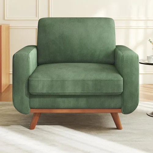 Miniatura 13 de Vesgantti Sofá modular en forma de U de 119 pulgadas, sofá modular de pana con asiento profundo y soporte de resortes, sofá convertible con 2 Beige