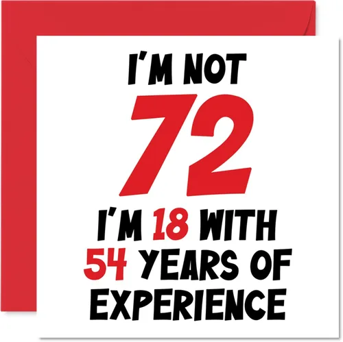 Miniatura 43 de Tarjeta de cumpleaños número 100 para mujeres y hombres, no 100, soy 18 con 82 años de experiencia, divertida tarjeta de felicitación de feliz