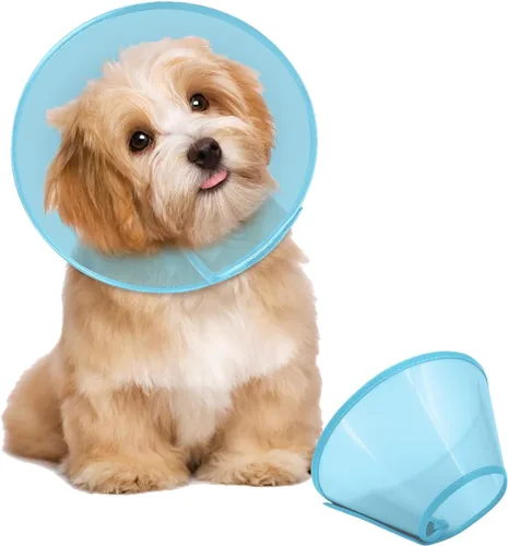 Miniatura 15 de Supet - Collar de cono para perro ajustable después de la cirugía, collar y cono de recuperación para mascotas cómodo y práctico, para perros