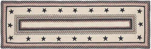 Miniatura 18 de VHC Brands Colonial Star - Alfombra decorativa, mezcla de yute, medio círculo, estrella roja y negra, 16.5 x 33 pulgadas