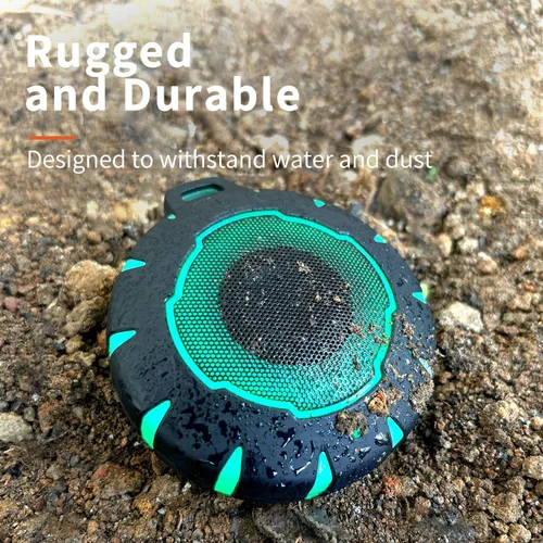 Miniatura 2 de HEYSONG Altavoz Bluetooth impermeable para ducha, duradero y portátil con sonido claro, ideal para ducha, piscina, playa y kayak, gran regalo