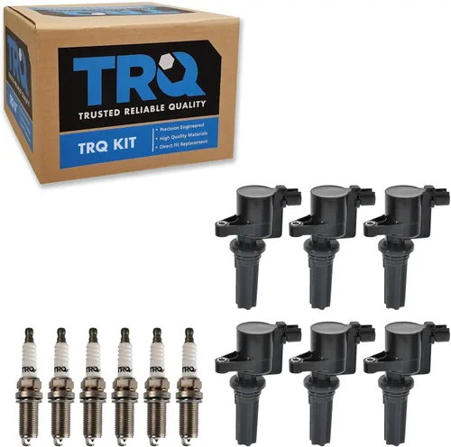Miniatura 88 de Kit de Bobina de Encendido y Bujía TRQ 8 Piezas Bujías de Iridio Compatibles con Mercedes-Benz C250 2012-2015 y SLK250 2012-2015