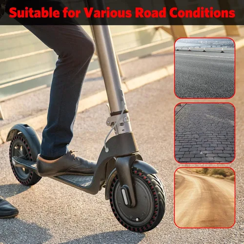 Miniatura 7 de Cooryda Neumático sólido para Xiaomi m365 Scooter eléctrico Mijia m365 pro/gotrax gxl V2/XR, 8.5 pulgadas Scooter eléctrico Ruedas 8 1/2 ''Honeycomb
