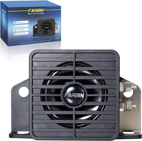 Miniatura 9 de FARBIN Alarma de Respaldo de Camión 110dB 12V-48V DC Alarma de Reversa de Coche Bocina de Alarma de Advertencia de Reversa Alarmas de Advertencia