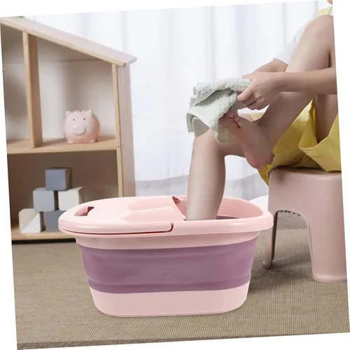 Miniatura 3 de 1 pieza de baño de pies de viaje para pies de baño de pies spa cubo de pies balneario de pies bañera masajeador de pies para pies bañera multiusos