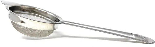 Colador de acero inoxidable, tamiz de drenaje, utensilios de cocina perfectos para té, sopa de lentejas y jugo de ~ 3 pulgadas, por la marca Rani