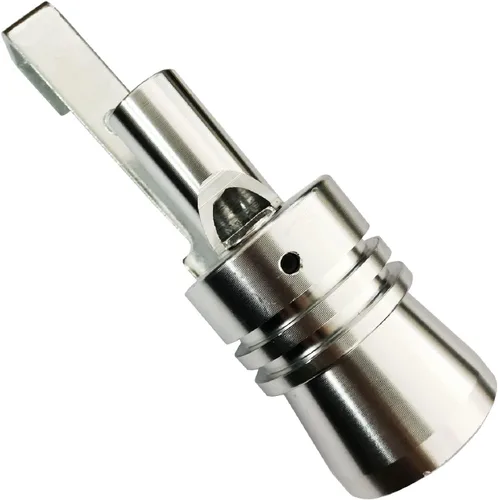Miniatura 6 de DEVMO Silenciador de escape universal de aleación de aluminio de tamaño XL, silbato de tubo de escape de sonido turbo para coche, tono plateado