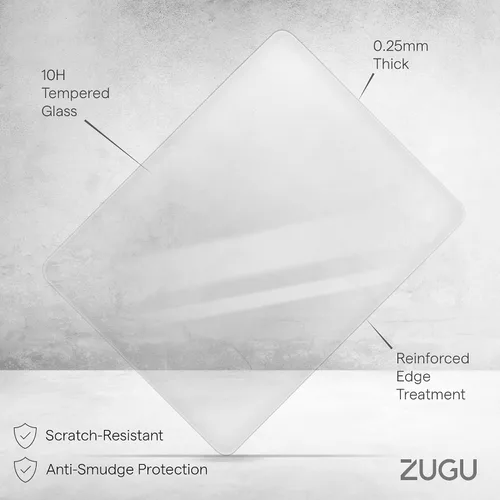 Miniatura 2 de ZUGU CASE Protector de pantalla para iPad Mini 6 y 7, A17 Pro (A2567, A2568, A2569), película de vidrio templado resistente a arañazos, protector