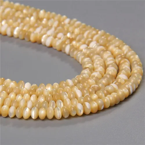 Miniatura 16 de Los granos naturales del espaciador del tubo del grano de Shell de agua dulce teñidos madre de perlas flojas para la fabricación de la joyería, 1