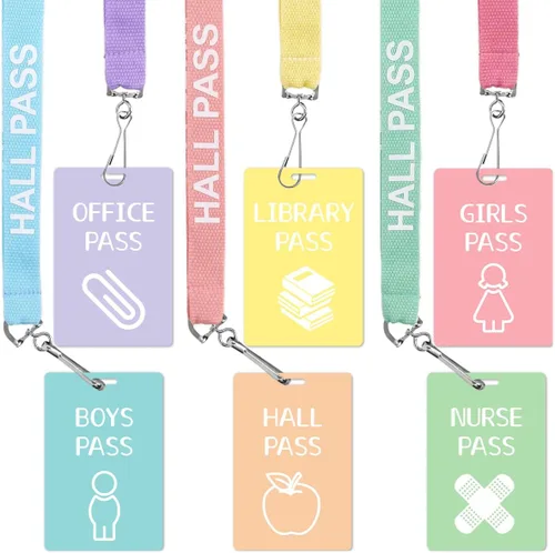 Miniatura 9 de Ceiba Tree Cordones para Pases de Pasillo con Búho – Juego de 6 (Pasillo, Oficina, Biblioteca, Enfermera, Niño y Niña) con Hebilla Separable