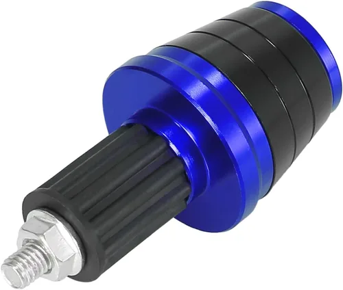 Miniatura 6 de Motoforti 2 tapas universales de 0.709 in para manillar, tapas de extremo de barra de enchufe antideslizantes para motocicleta, color azul