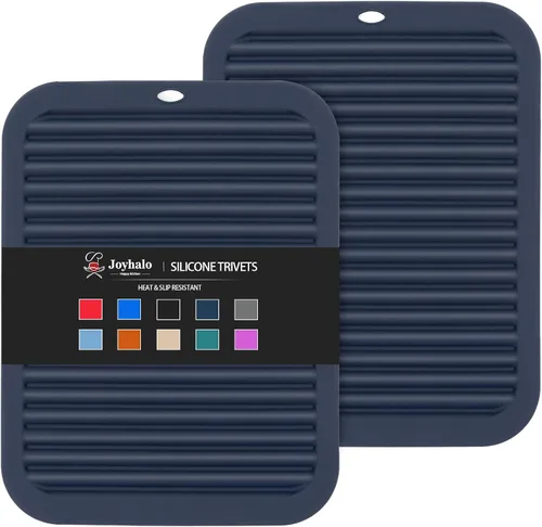 Joyhalo Alfombrillas de silicona para salvamanteles, porta ollas, almohadillas calientes, porta platos, almohadilla de agarre, pelador de ajo,