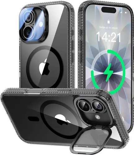 Miniatura 77 de VOFATA - Funda magnética para iPhone 17 Pro Max, cubierta para cámara con soporte, protección completa para la cámara, compatible con MagSafe