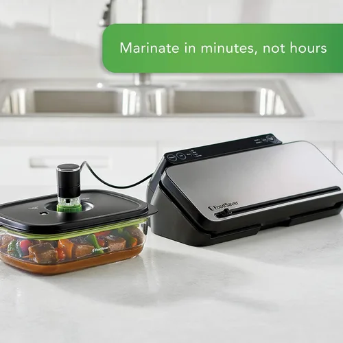Miniatura 4 de FoodSaver Recipientes al vacío para conservar y marinar, 10 tazas, libres de BPA, aptos para lavavajillas, transparentes