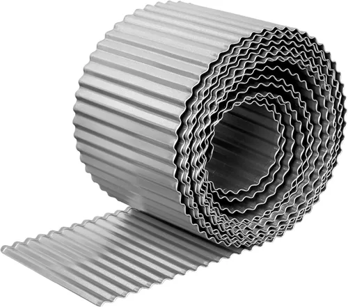 Miniatura 11 de Worth Bordes de Paisajismo de Acero Galvanizado Corrugado Ancho, 10" x 20 Pies Tiras Largas de Metal Flexible y Resistente para Bordes de Césped
