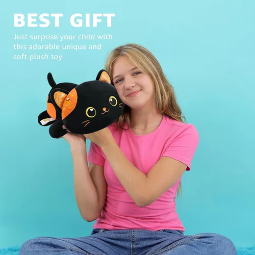 Miniatura 4 de Onsoyours - Peluche de gato original de 13 pulgadas, peluche de gatito de felpa suave, animal de peluche para niños y adultos, almohada kawaii
