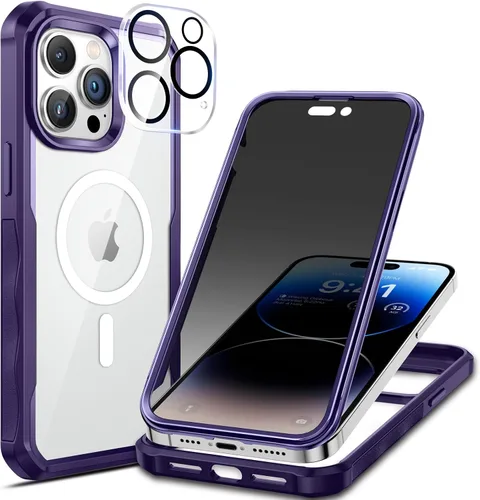 Miniatura 15 de seacosmo para iPhone Air Funda, Carcasa Completa con Protector de Privacidad de Vidrio Templado 9H Integrado y Protector de Lente de Cámara