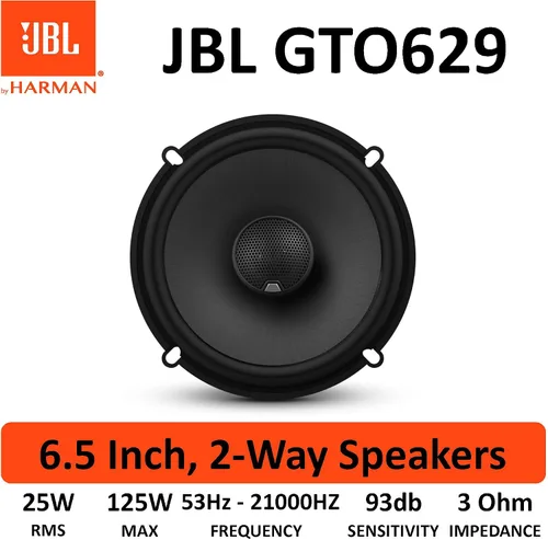Miniatura 11 de JBL GTO629 - Altavoz coaxial de calidad superior de 16,5 cm, conjunto de 2