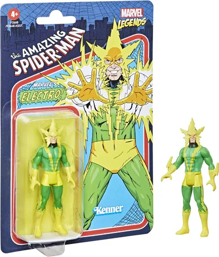 Miniatura 2 de Hasbro Marvel Legends 3.75 pulgadas Retro 375 Collection Electro figura de acción juguete