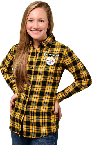Miniatura 5 de FOCO NFL Womens 2016 Wordmark Basic Flannel Shirt 4-Color del