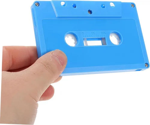 Miniatura 8 de YARNOW Caja de almacenamiento de cinta de cassette retro para decoración de casetes DIY cinta de audio decoración música Azul (Sky-Blue)