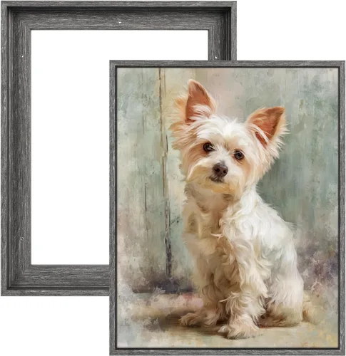 Miniatura 26 de FOLKOR Floating Frame for 8x10 Inch Canvas Painting with 0.6-0.8" Deep, 2 Pack Canvas Floater Frame Living Room Decor, Wall Art frame for Prints Oil