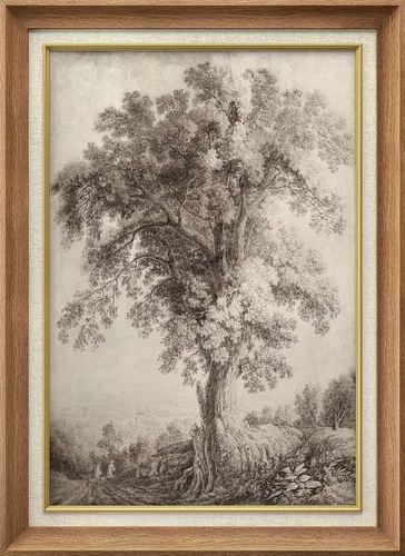 Miniatura 57 de SIGNWIN Arte de marco de alta calidad, elegante, vintage, ilustraciones de dibujo de árbol, arte fino, arte tradicional icónico para sala de estar
