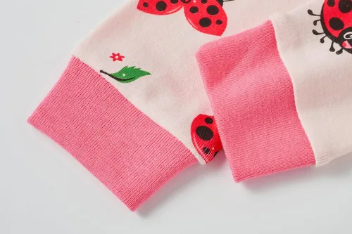 Miniatura 9 de Conjunto de pijama para niñas pequeñas, 2 piezas, 100% algodón, ropa de dormir de manga larga para niños