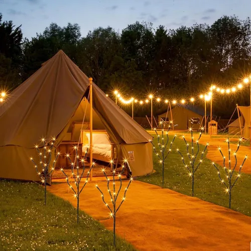 Miniatura 5 de PEIDUO Ramas iluminadas, paquete de 2 40 luces LED de 30 pulgadas, rama de árbol artificial con temporizador, funciona con pilas, decoraciones