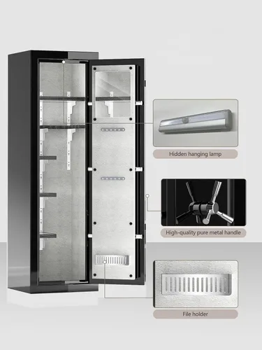 Miniatura 7 de Caja fuerte ignífuga con bloqueo digital – Caja fuerte grande de 8.12 pies cúbicos para pistola para el hogar, la oficina y los negocios Diseño