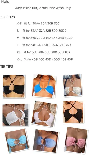 Miniatura 5 de krtwrnt Atuendos de festival para mujer Rave Crop Top