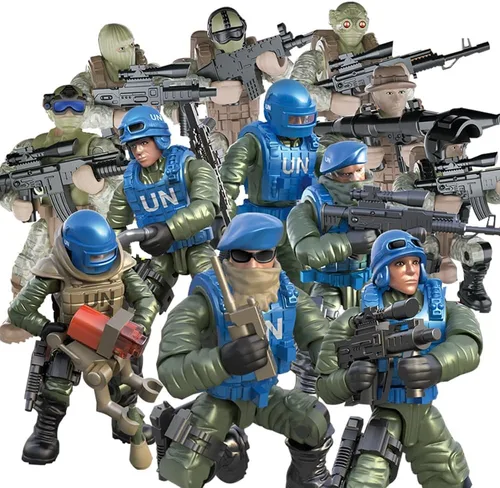 YEIBOBO! Bolsas misteriosas de minifiguras, figuras de acción militar con armas y accesorios, paquete sorpresa de las fuerzas especiales Delta