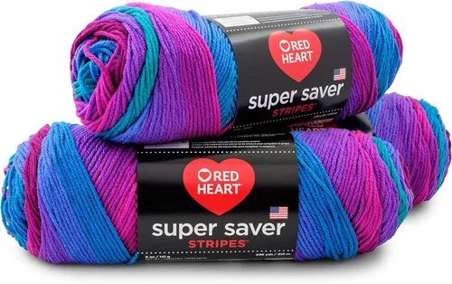 Miniatura 25 de Red Heart - Hilo Super Saver, paquete de 3, color rojo cereza, 3