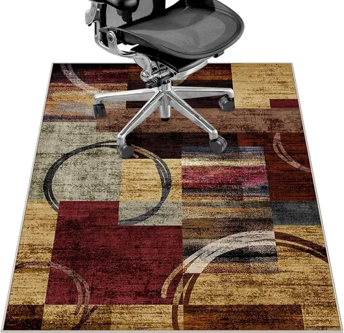Miniatura 8 de Tapete para silla de oficina para suelo de madera dura y azulejos, 36" x 48" tapete resistente para silla de escritorio para suelos duros, alfombra