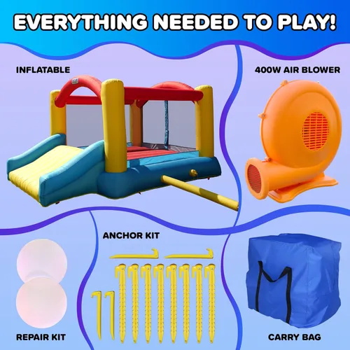 Miniatura 7 de Sportspower My 1st Jump N Play - Casa inflable con tobogán, resistente, certificado ASTM, gorila grande para interiores y exteriores para niños