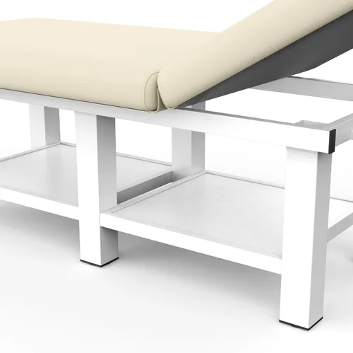 Miniatura 8 de pouseayar Mesa de masaje estacionaria, 75 pulgadas de largo y 31.5 pulgadas de ancho, cama de esteticista resistente, marco de metal de 800 libras