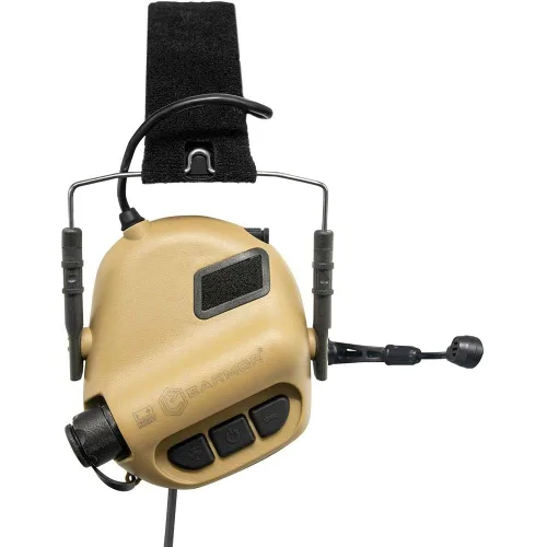 Miniatura 10 de EARMOR Auriculares tácticos M32 para caza y disparo con micrófono, amplificación de sonido, chaqueta Nato TP120, color negro Oscuro