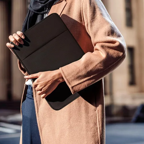 Miniatura 7 de Funda para monitor portátil de 15.6 pulgadas, funda de transporte para la mayoría de monitores portátiles de 15.6 a 16.1 pulgadas con bolsillo Negro