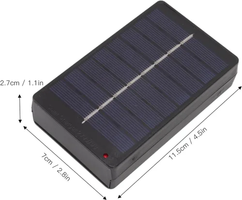 Miniatura 2 de Cargador de batería de panel solar, caja de carga portátil de 1W 4V para baterías AA AAA 1.2V suministros al aire libre, paneles solares