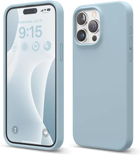 Miniatura 25 de elago Funda compatible con iPhone 15 Pro Max, de silicona líquida, funda protectora de cuerpo completo, a prueba de golpes, funda delgada