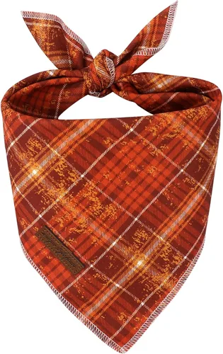 Miniatura 38 de Unique Style Paws Bandanas para perros, 1 unidad, lavables, de algodón, triangular, para otoño, con margaritas de abeja, para perros y gatos