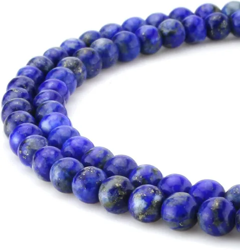 Miniatura 59 de Cuentas de ónix negro BEADNOVA con cuentas de cristal natural, piedras preciosas, redondas, sueltas, curativas de energía con cordón elástico de 01)