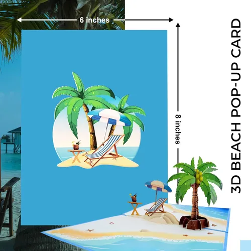 Miniatura 2 de iGifts And Cards Tarjeta emergente de pesca de montaña 3D – Canoa, bosque y trucha saltadora – Día del Padre, cumpleaños, regalo de jubilación