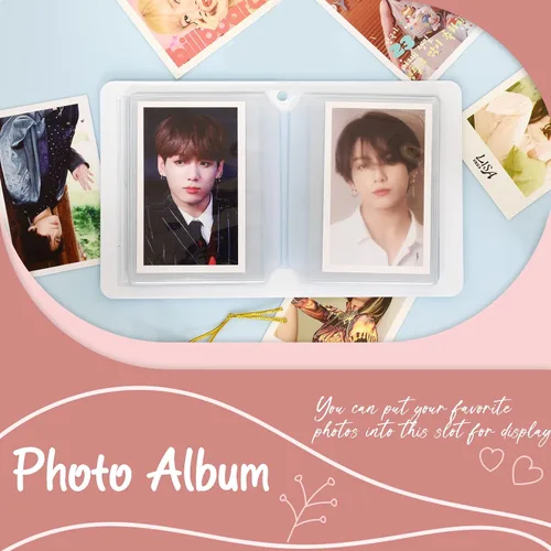 Miniatura 2 de Mini álbum de fotos de 3 pulgadas para cámara Fujifilm Instax, carpeta de tarjetas fotográficas Kpop, libro con soporte para tarjetas de visita, 40